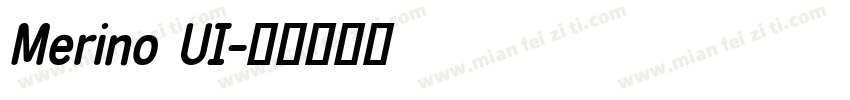Merino UI字体转换